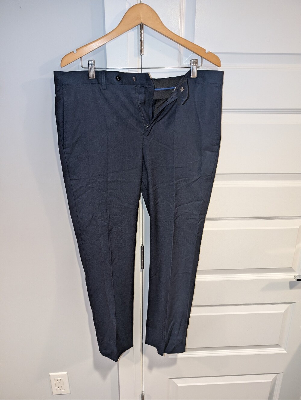 Men's Navy Dress Pants - Tailored Formal Trousers